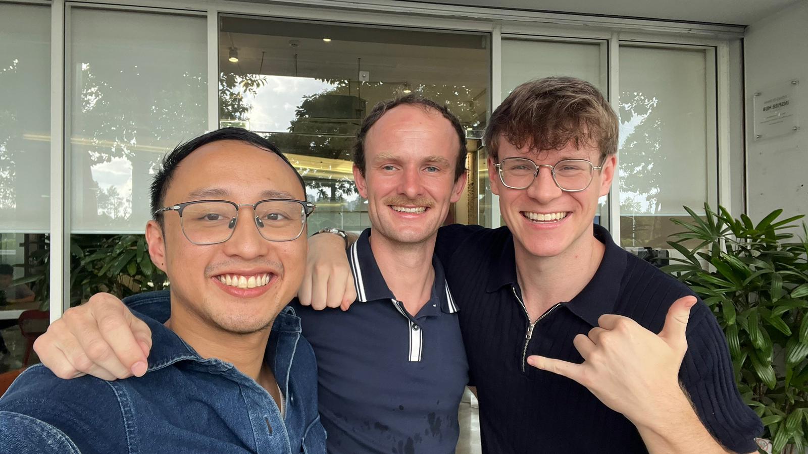 Team after securing funding